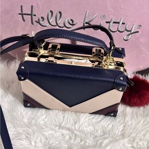 Giani Bernini Navy and Cream Mini Bag